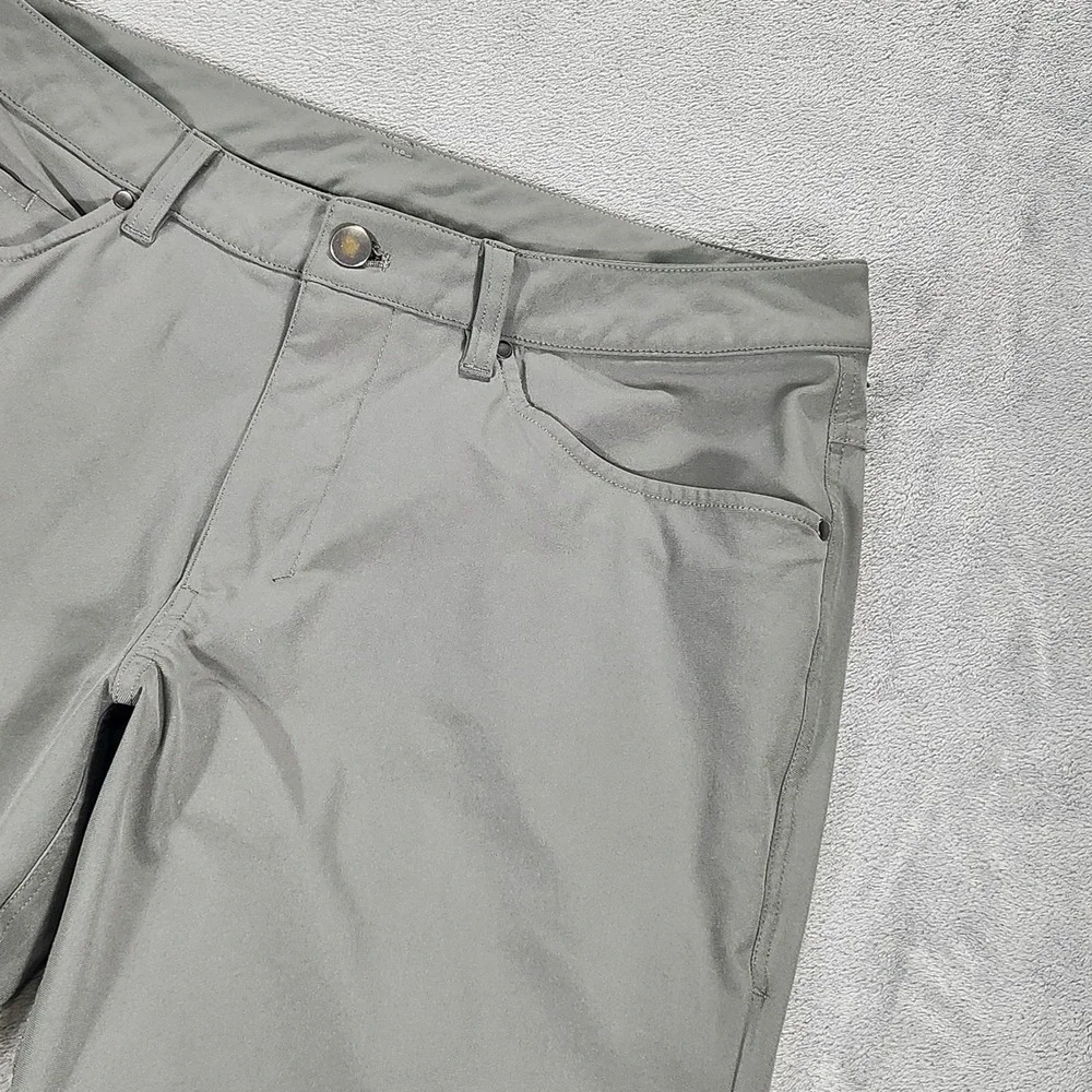 Lululemon Pants Mens 33 Green 5 Pocket ABC Stretch Tech Chino Casual Golf Travel